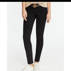J. McLaughlin Becca Black Ponte Knit Stretch Legging Pants Jeggings Size 6